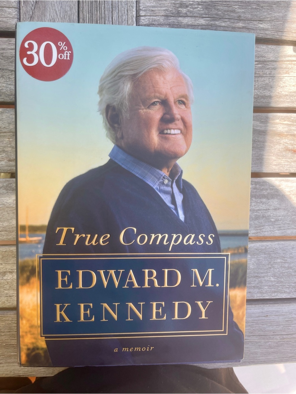 True Compass Hardcover Memoir - Navy Blue Cover